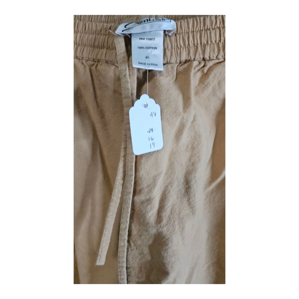 Essentials Tan Capris - Picture 2 of 3